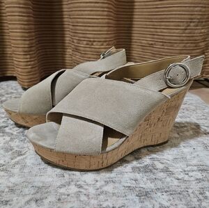 Franco Sarto Sari Cork Platform Wedge